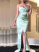 Elegant Strapless Sweetheart Sheath High Slit Evening Gown Maxi Long Formal Dresses Prom Dresses ,WGP842