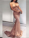 Spaghetti Straps V-neck Mermaid Evening Gown Maxi Long Evening Party Prom Dresses ,WGP1022