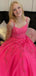 Elegant Tulle Spaghetti Straps Lace Appliques Long Homecoming Dresses, QB0581