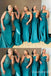 Sparkle One Shoulder Mermaid Plunging Long Bridesmaid Dresses , BDS0193