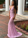 Sexy Plunging Lace Appliques Open Back Mermaid Evening Gown Maxi Long Formal Dresses Prom Dresses,WGP893