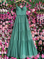 Green Sweetheart A-line Evening Gown Maxi Long Evening Party Prom Dresses ,WGP1127