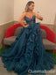 Charming Sexy Sparkly Strapless Sweetheart Evening Gown Long Formal Dresses Prom Dresses with Ruffles,WGP788