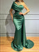 Green Illusion Beaded Long Sleeves Mermaid Evening Gown Maxi Long Evening Party Prom Dresses ,WGP1202