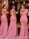 Mismatched  Mermaid Long Bridesmaid Dresses , BDS0198