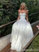 Elegant Strapless A-line Evening Gown Maxi Long Formal Dresses Prom Dresses ,WGP867