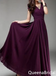 Stylish V Neck A-line Party Dress Long Prom Dresses to Impress ,WGP1522