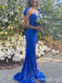 Sexy Plunging Mermaid Evening Gown Maxi Long Formal Dresses Prom Dresses ,WGP858