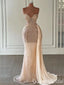 Stylish Pear Pink Strapless Sweetheart Mermaid Evening Gown Long Evening Party Prom Dresses ,WGP1244