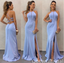 Elegant Lace Up Back Sheath Evening Gown Maxi Long Formal Dresses Prom Dresses with Side Slit,WGP977