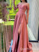 Sexy Off-the-shoulder Sweetheart High Slit Evening Gown Long Formal Dresses Prom Dresses with Pleats, WGP747