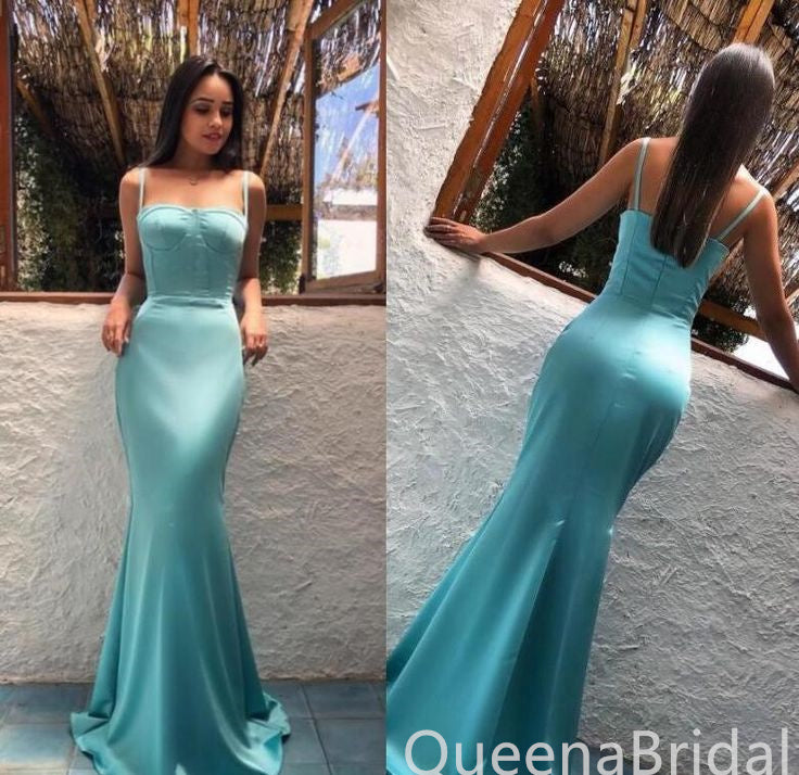 Sexy Spaghetti Straps Mermaid Evening Gown Maxi Long Formal Dresses Prom Dresses,WGP944