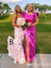 Stylish Mismatched Pink Party Dress Long Prom Dresses to Impress ,WGP1542