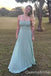 Halter Green A-line Party Dress Long Prom Dresses to Impress ,WGP1640