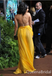 Yellow Strapless Sweetheart A-line Long Prom Dresses to Impress ,WGP1350