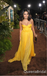 Yellow Strapless Sweetheart A-line Long Prom Dresses to Impress ,WGP1350