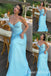 Blue Strapless V Neck A-line Evening Gown Maxi Long Evening Party Prom Dresses ,WGP1145