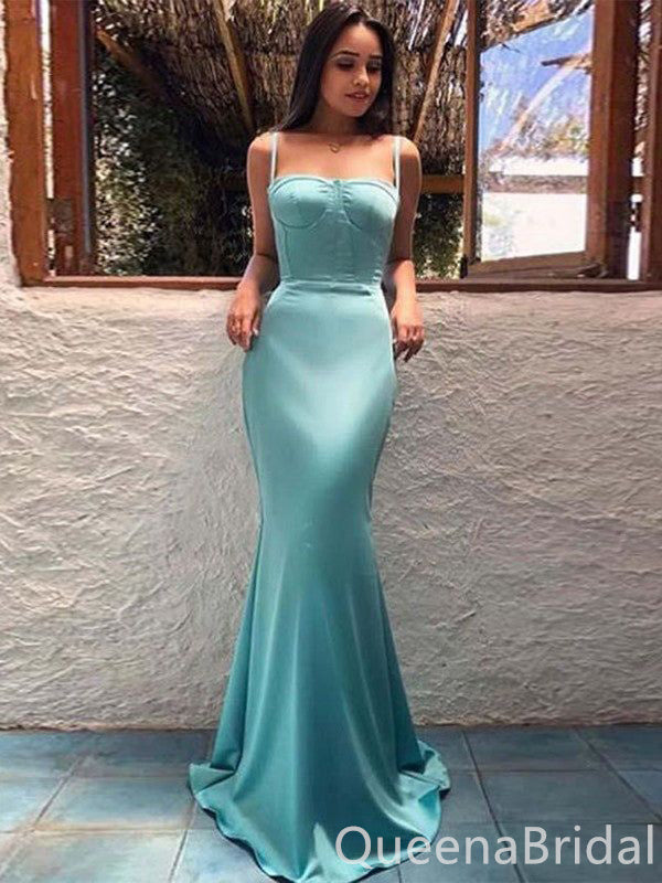 Sexy Spaghetti Straps Mermaid Evening Gown Maxi Long Formal Dresses Prom Dresses,WGP944