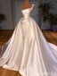 Elegant Glamorous  Ruched One Shoulder Appliques Long Wedding Dresses ,WGP222