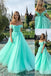 Mint Green Off Shoulder Sweetheart A-line Evening Gown Maxi Long Evening Party Prom Dresses ,WGP1118