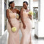 Elegant One Shoulder Tulle Sweetheart Mermaid Long Bridesmaid Dresses , BDS0158