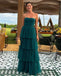 Elegant Strapless A-line Maxi Long Party Prom Dresses, Wedding Party Dresses,WGP296