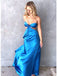 Unique Royal Blue Sleeveless Lace Up Back A-Line Evening Prom Dresses,WGP466