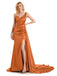 Stylish Mismatched Orange Long Bridesmaid Dresses,BDS0229