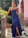 Popular Blue Sheath Strapless Maxi Long Party Prom Dresses,Evening Dresses,WGP386