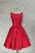 Bright Red Elegant Simple Cheap Short Homecoming Dresses 2018, CM550