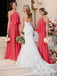 Cheap Coral Pregnant Chiffon Custom Long Bridesmaid Dresses, WG238