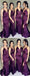 Purple Side Slit Mermaid Cheap Long Bridesmaid Dresses Online, WG285