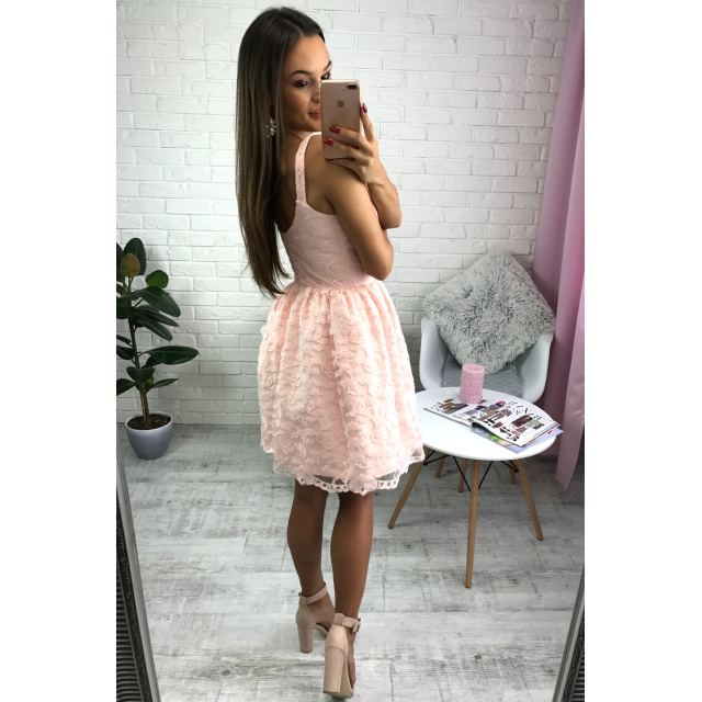 Short Cheap Simple V Neck Blush Pink Lace Homecoming Dresses 2018, CM518