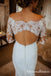 Elegant Off Shoulder Long Sleeve Lace Long Cheap Wedding Dresses, QB0855