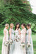 Charming Elegant Round Neck Sleeveless Long Cheap Wedding Party Bridesmaid Dresses, QB0950