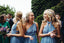 Mismatched Blue Jersey A-line Long Cheap Bridesmaid Dresses, BDS0129