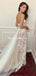 Sweetheart Lace Appliqued Tulle Long A-line Cheap Wedding Dresses, WDS0053