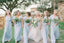 Mismatched Light Blue Chiffon A-line Long Cheap Floor-Length Bridesmaid Dresses, BDS0030