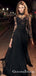 A Line Black Prom Dress Modest Beautiful Cheap Lace Long Prom Dresses, QB0788