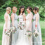 Charming Elegant Round Neck Sleeveless Long Cheap Wedding Party Bridesmaid Dresses, QB0950