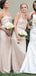 Spaghetti Straps Cheap Long Sequin Gold Bridesmaid Dresses With Sleeves, WG219