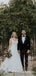 V-neck Sleeveless Ball Gown Long Cheap Lace Wedding Dresses, QB0856