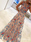 New Style Popular A Line Sleeveless Long Prom Dresses with Embroidery, QB0551