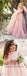 Floor Length Cute Pink Tulle Flower Girl Dresses with Bow Knot, QB0357