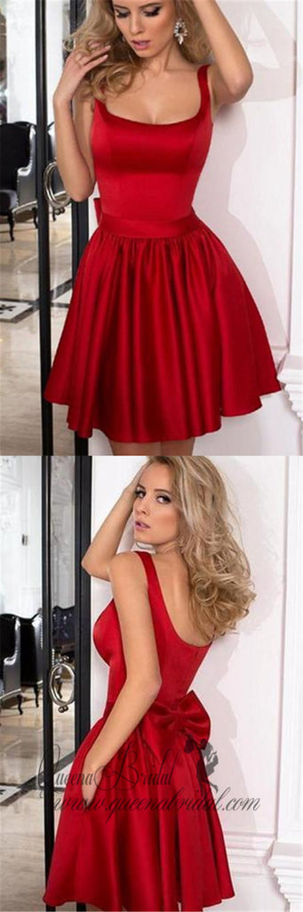 Red Straps Cheap 2018 Homecoming Dresses Under 100, CM408