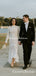 New Arrival High Neck Long Sleeves Lace Mermaid High-Low Long Cheap Wedding Dresses, WDS0022