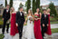 Sweetheart Red Chiffon A-line Long Cheap Bridesmaid Dresses Online, BDS0083