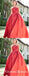 Red Color Appliques A-line Strapless Long Cheap Prom Dresses, QB0800