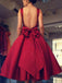 Sexy Backless Red Short Cheap Homecoming Dresses Online, CM580