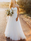 Unique Sweetheart Simple A-line Cheap Wedding Dresses, WD310